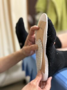 足裏に合わせて作成したインソール